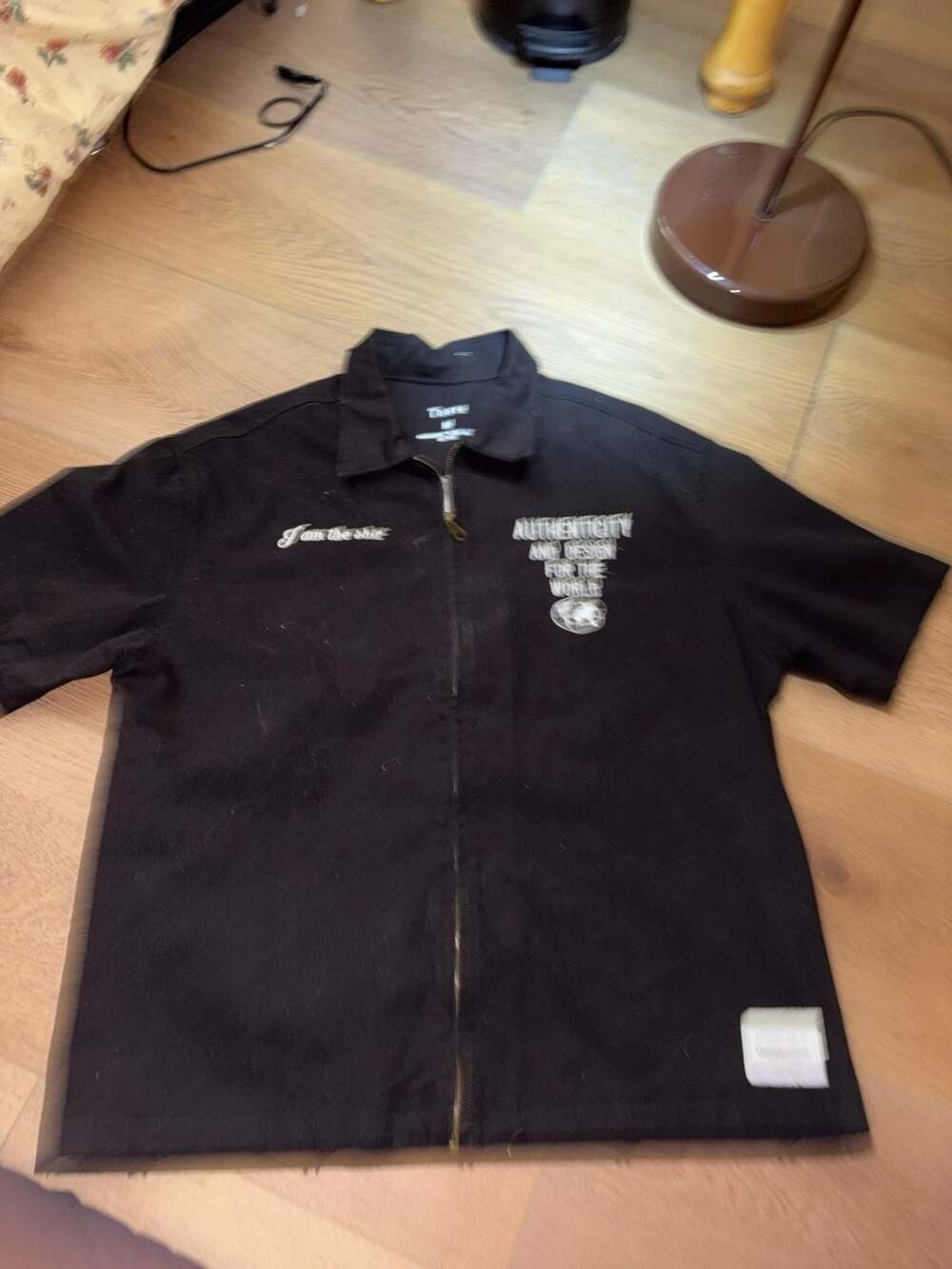 Thoro Brand Mexico 'Authenticity and Design' Embroidered Zip-Up Short Sleeve Wor